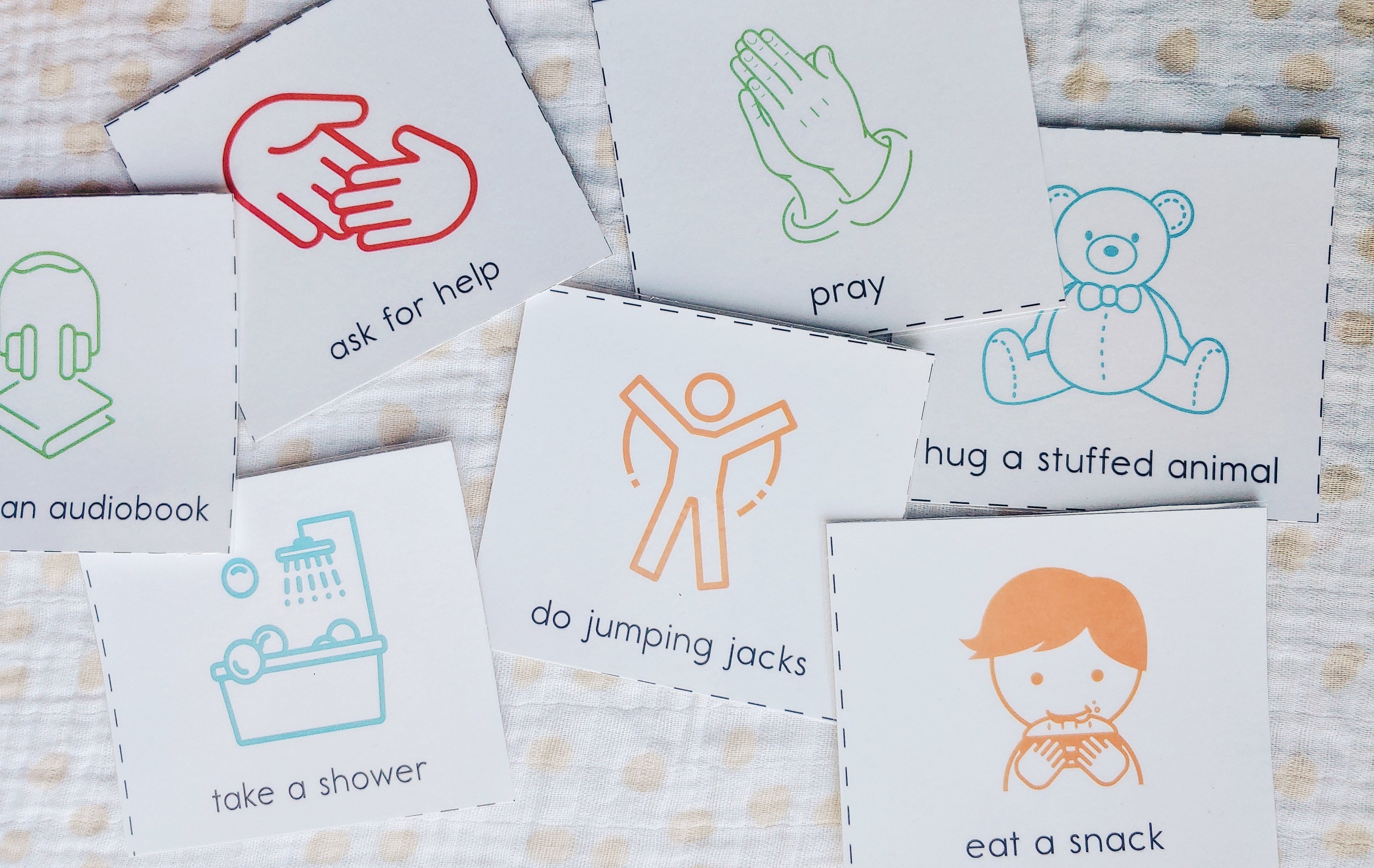 Feelings Wheel & Calm Down Cards Set