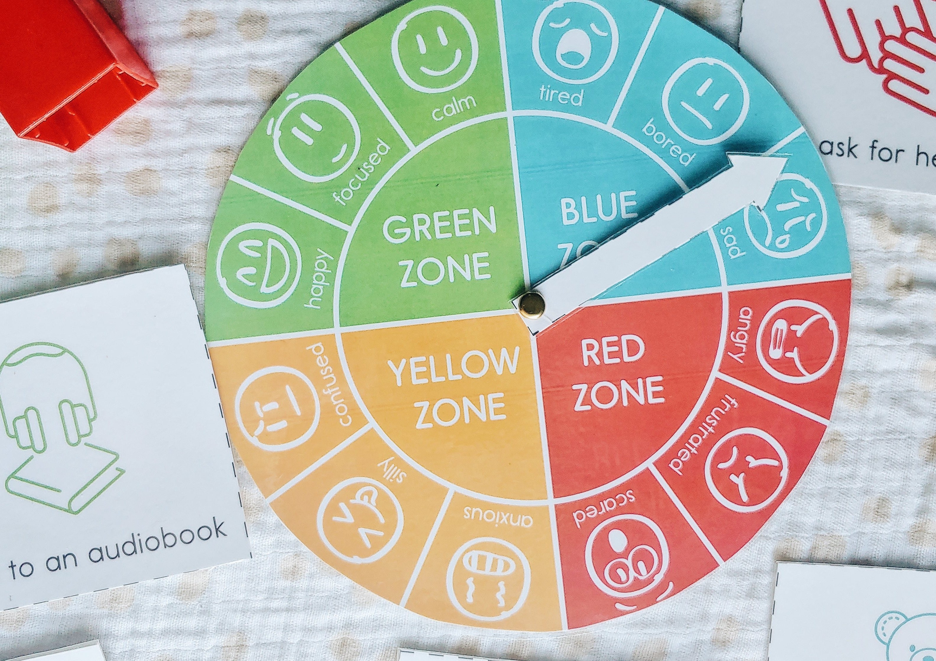 Feelings Wheel & Calm Down Cards Set