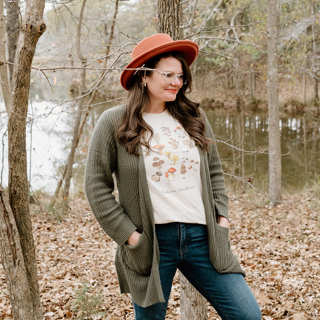 Unisex Mushroom Varieties T-Shirt