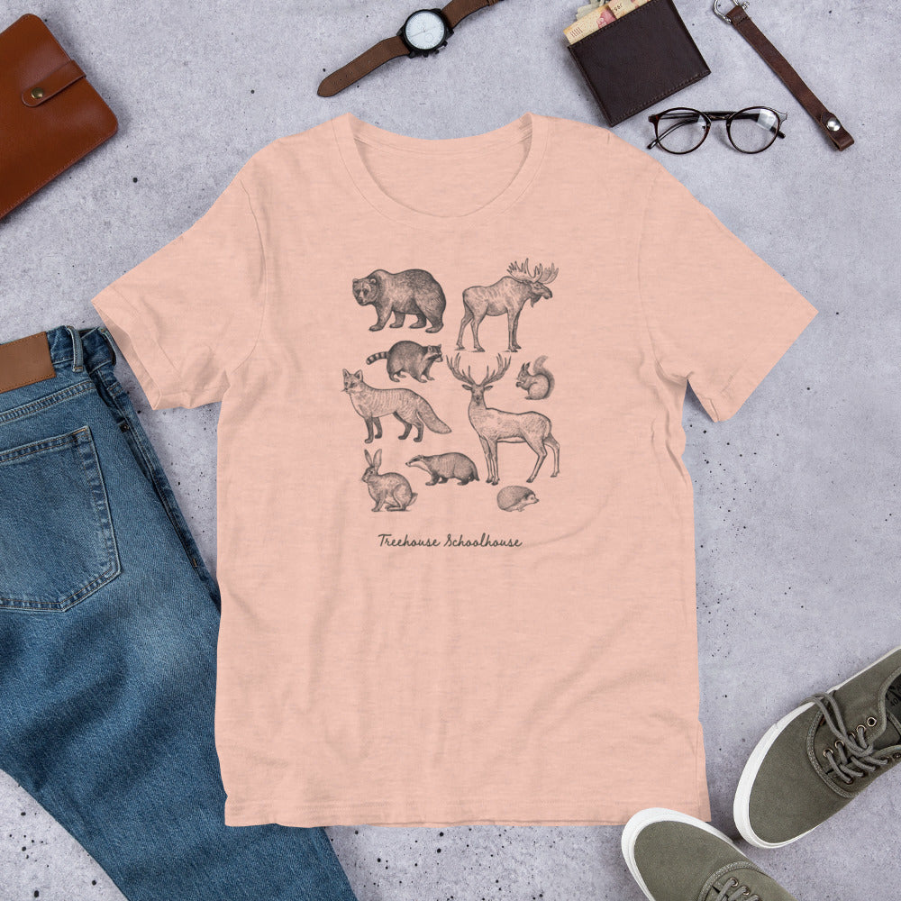 Unisex Woodland Creatures T-Shirt