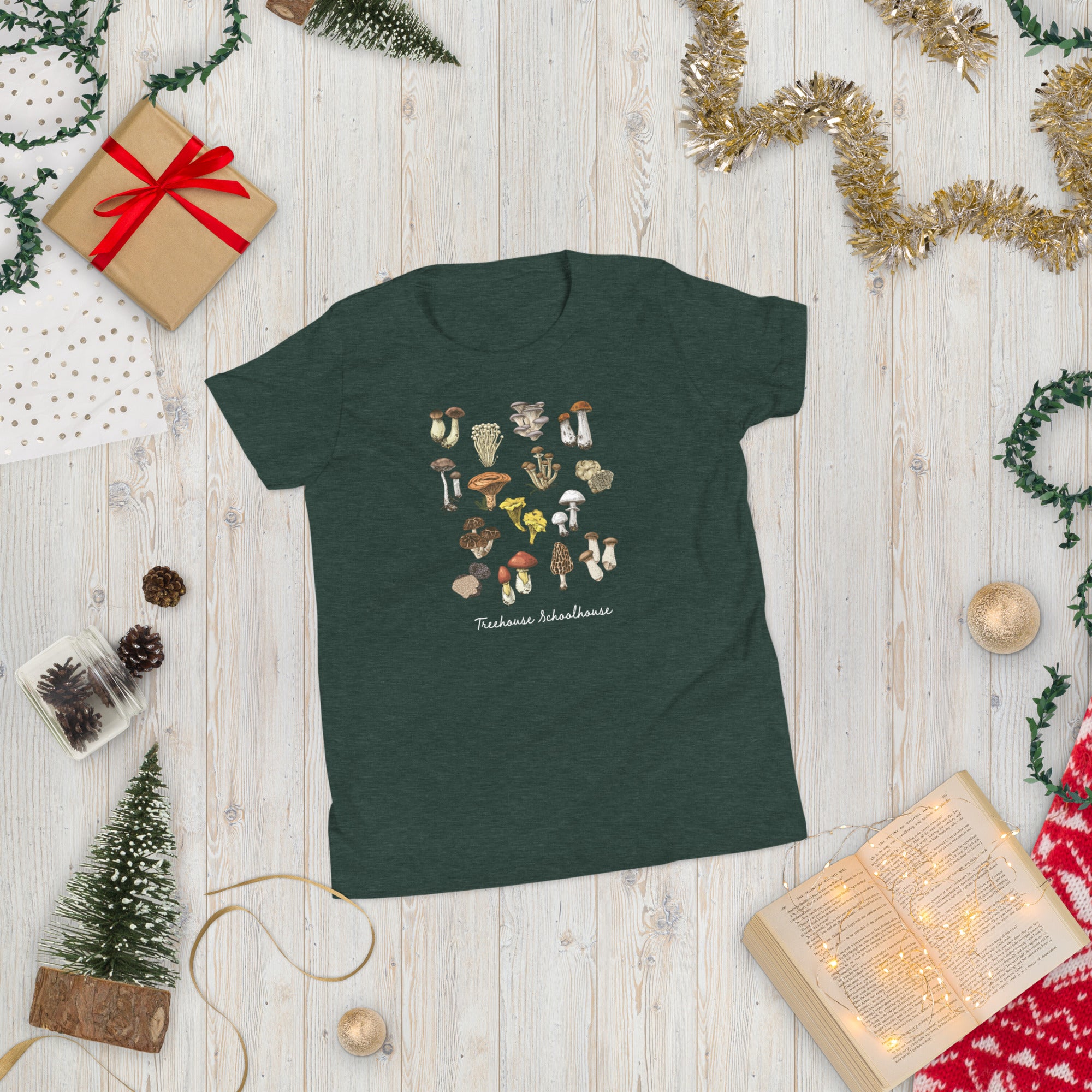 Youth Mushroom Varieties T-Shirt