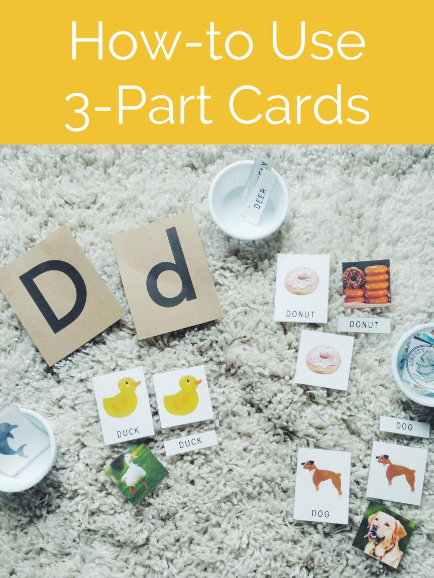 How to use 3 part cards