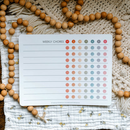 Extra Weekly Chore Chart Add-On