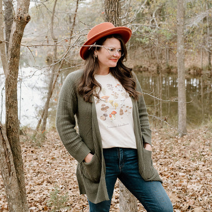 Unisex Mushroom Varieties T-Shirt